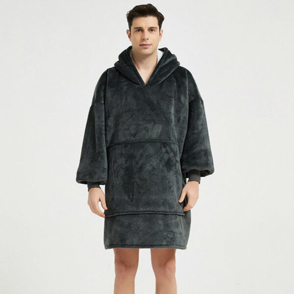 poncho homme polaire