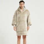 poncho capuche homme