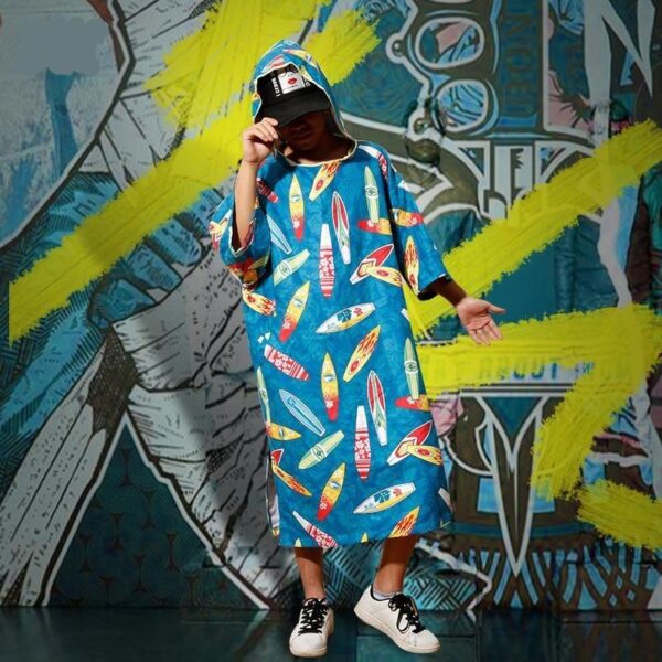 poncho homme surf