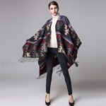 poncho élégant automne-hiver