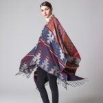 poncho femme acrylique