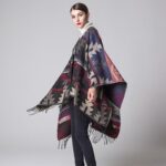 cape poncho long femme