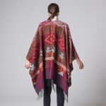 poncho à franges