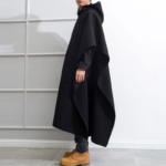 poncho à capuche homme