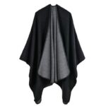 cape poncho noir