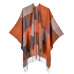 Poncho Orange confortable