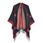 poncho avec franges