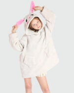 Poncho plaid enfant souris