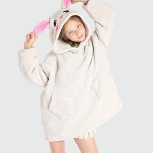 Poncho plaid enfant souris