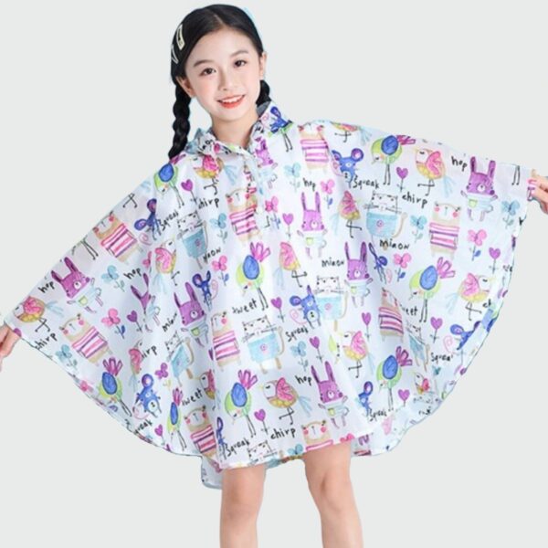 Poncho Pluie Fille Animaux