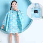 cape pluie fille bleu