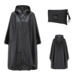 poncho imperméable noir