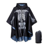 poncho pluie squelette