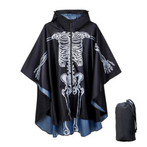 poncho pluie squelette