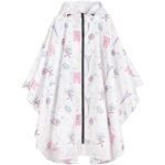 Poncho imperméable avec motifs