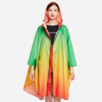 Poncho imperméable couleur femme