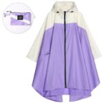 poncho de pluie élégant violet