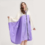 cape imperméable violette