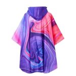cape imperméable violet rose