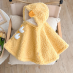 poncho bébé en polaire