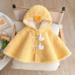 poncho polaire bébé