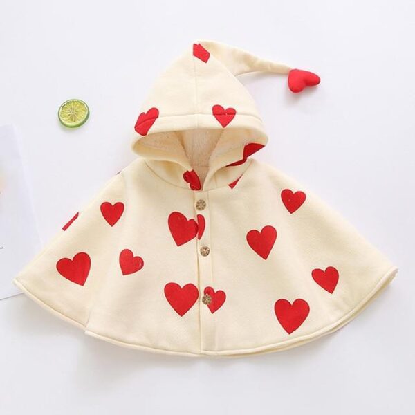 poncho polaire bébé fille élégant