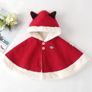 poncho polaire enfant mignon