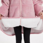 poncho chaud femme