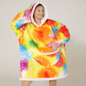 Poncho Polaire Multicolore
