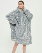 poncho polaire femme nuit élégant