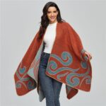 cape poncho printanière