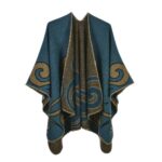 cape poncho colorée