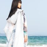 poncho avec large capuche