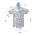 poncho avec capuche et poche