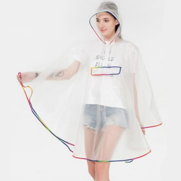 poncho transparent élégant
