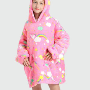 sweat plaid enfant licorne