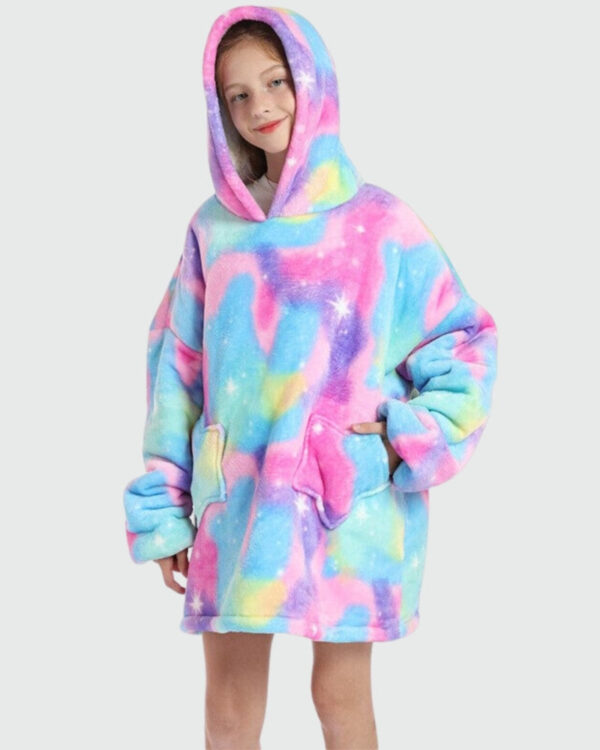 sweat plaid fille multicolore