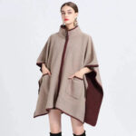 poncho d'hiver chic